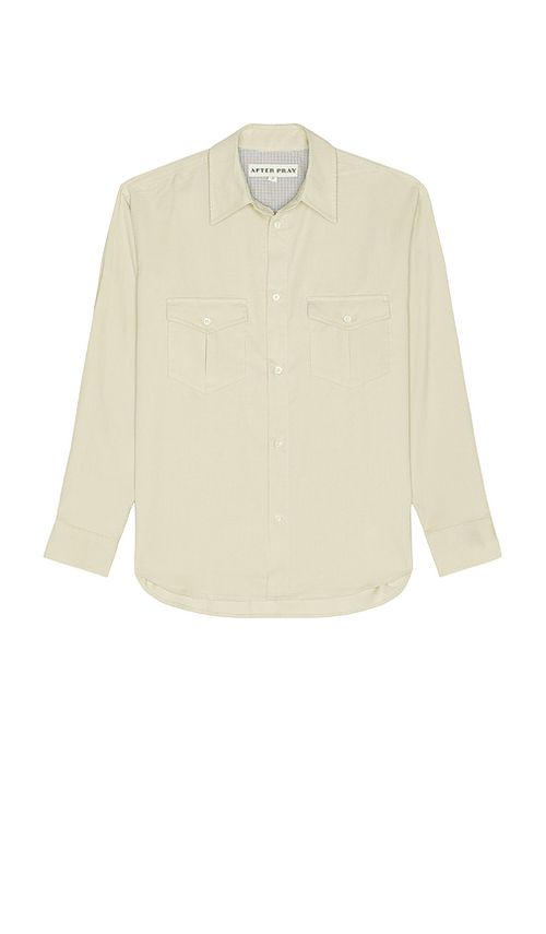 After Pray Lunar Corduroy Shirt in Ivory. S also in