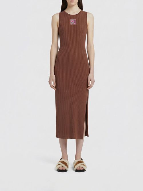 Dress Woman color Tobacco