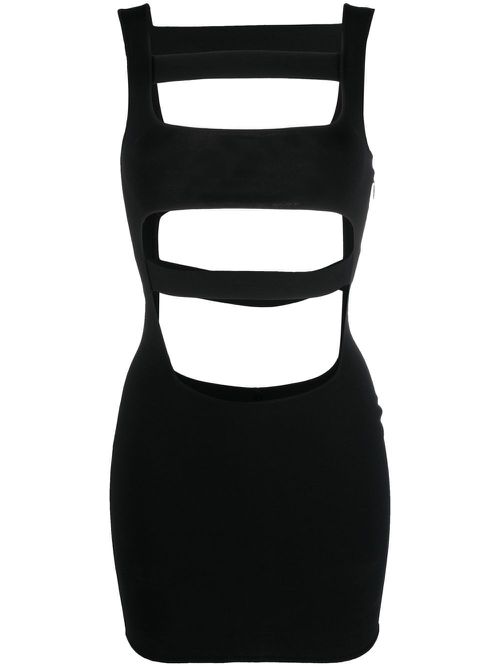 Cut-out detail mini dress - Black