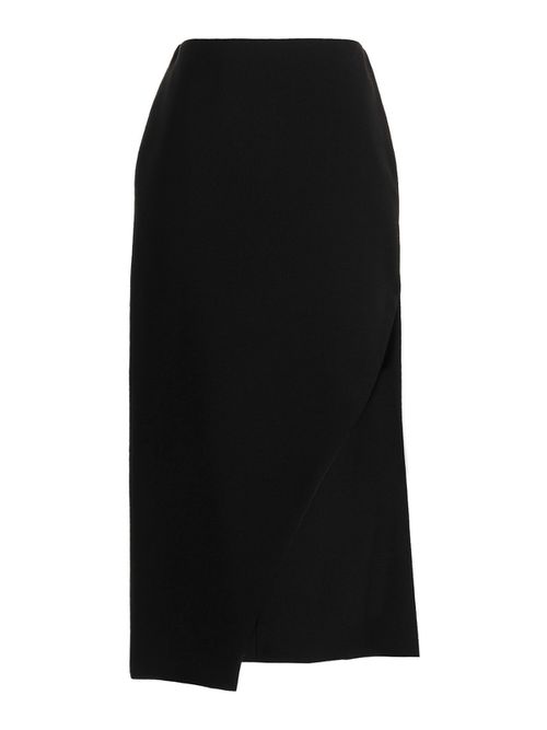 Wool midi skirt
