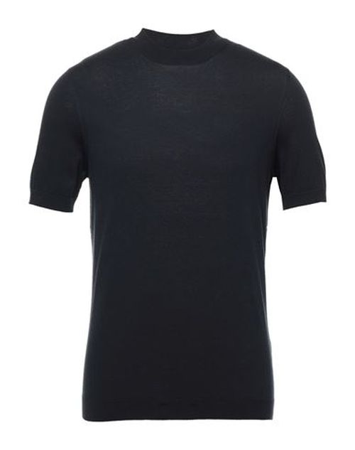 Man Sweater Midnight blue Size 40 Cotton