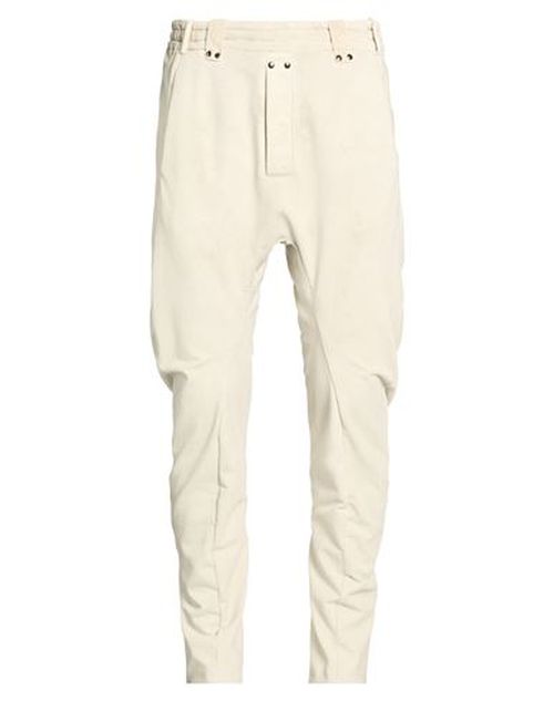 Man Pants Cream Size 32 Cotton, Elastane