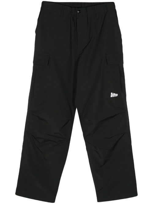 Logo-print cargo trousers - Black