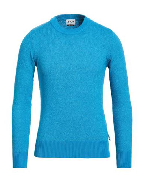 Man Sweater Azure Size S Organic cotton, Polyamide