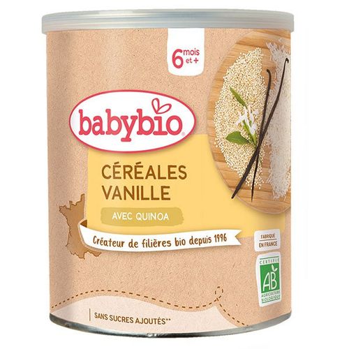 Babybio Cereals - 6 months and more - Vanilla Cereals with Quinoa - ORGANIC 220 g