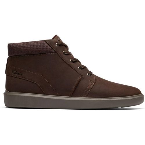 Clarks Brodin Mid Dark Brown Leather Lace Up,ankle Boot