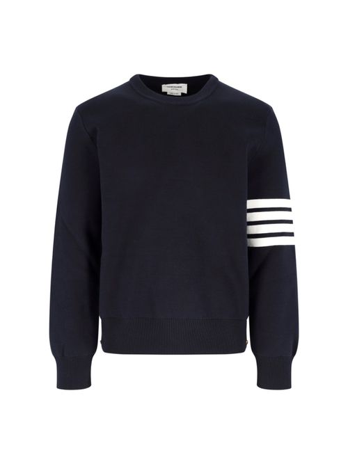 Cotton Sweater "4 Bar"