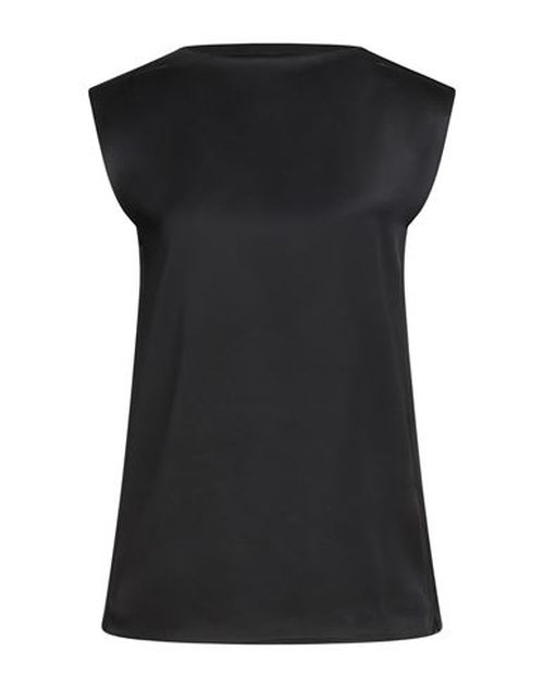 Woman Top Black Size 0 Viscose, Silk