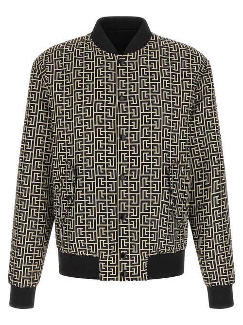 'Monogram' Reversible Bomber Jacket