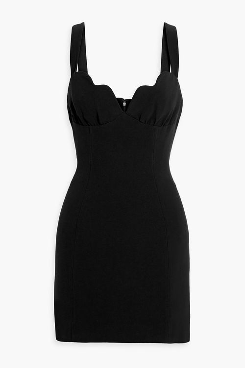 Halle scalloped cady mini dress