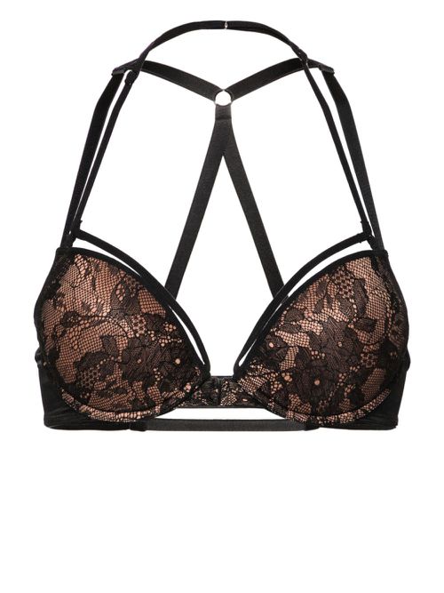 Marlies Dekkers 여성 아트 오브 러브 푸시업 브라 - 블랙 36991