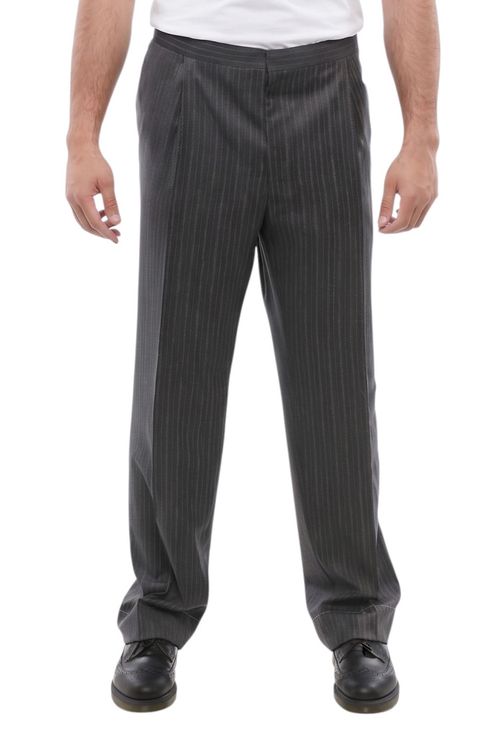 Grey Mantua Stripes Trousers