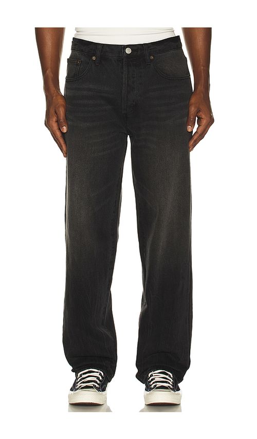 Obey Boxcar Straight Leg Denim Jeans in Heavy Vintage Black. 31 also , 32, 33