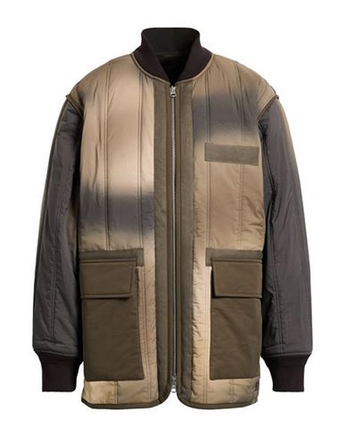 Man Jacket Military green Size L Nylon, Polyester, Rayon