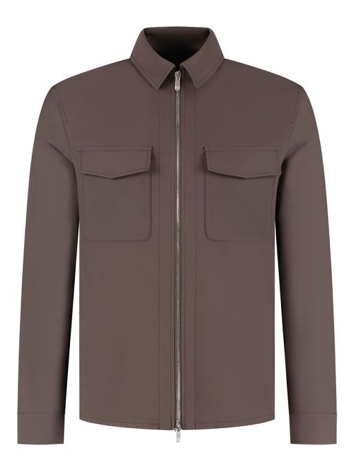 Marco Pescarolo zip-up jacket - Brown