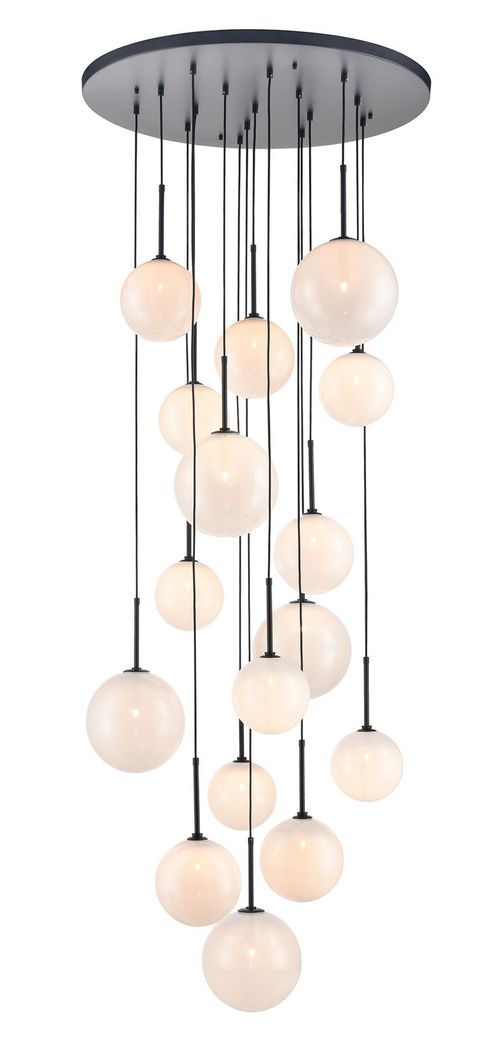 Black LED Pendant from the Delilah Collection