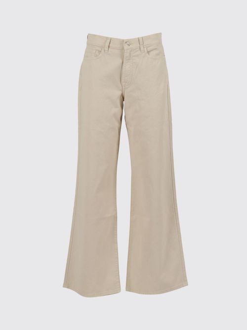 Jeans Woman color Beige