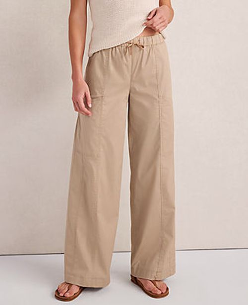 Ann Taylor Haven Well Within Organic Cotton Twill Carpenter Pants