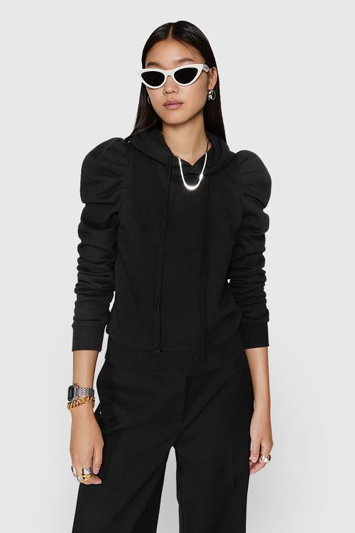 Rebecca Minkoff Janine Hoodie In Black