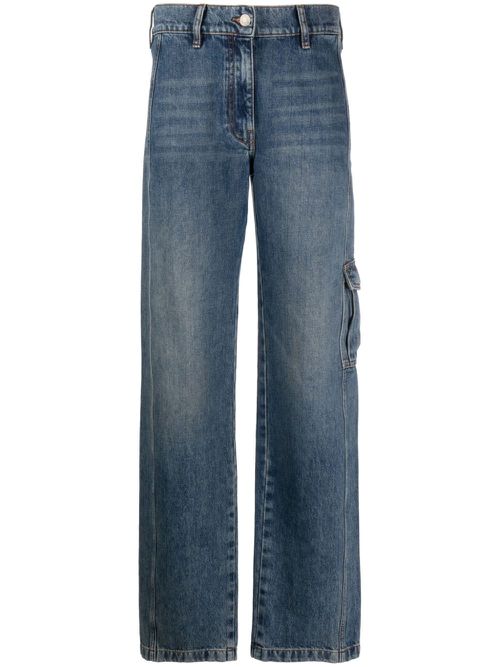 Nerina high-rise straight-leg jeans - Blue