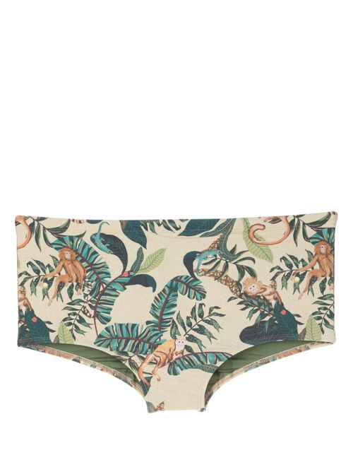 Copacabana jungle-print swimming trunks - White