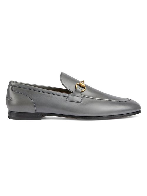 Men's Jordaan Horsebit Leather Loafers - Graphite Grey