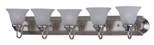 Essentials 5-Light Bathroom Vanity Light, Satin Nicke