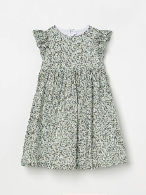 Dress IL GUFO Kids color Forest Green