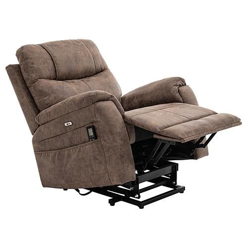 Power Lift Lie-Flat Recliner with Massage & Heat