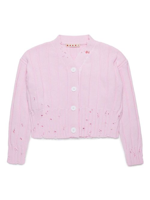 Distressed cardigan - Pink