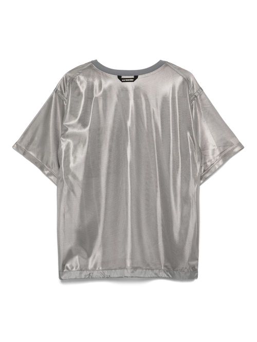 And Wander logo-print T-shirt - Silver