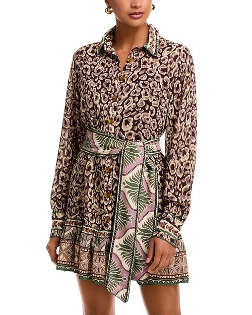 Leopard Belted Mini Dress