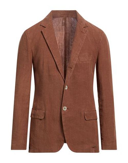 Man Blazer Brown Size S Linen