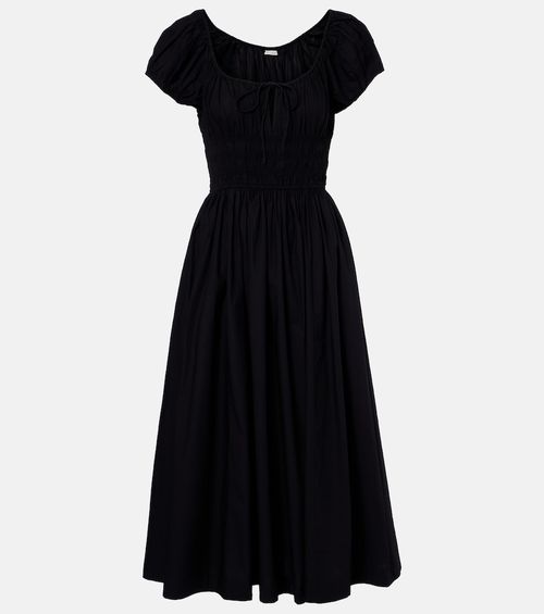 Dôen Quinn gathered cotton midi dress