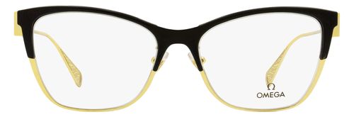 OM5001H Metal and Acetate Butterfly Eyeglasses — Black