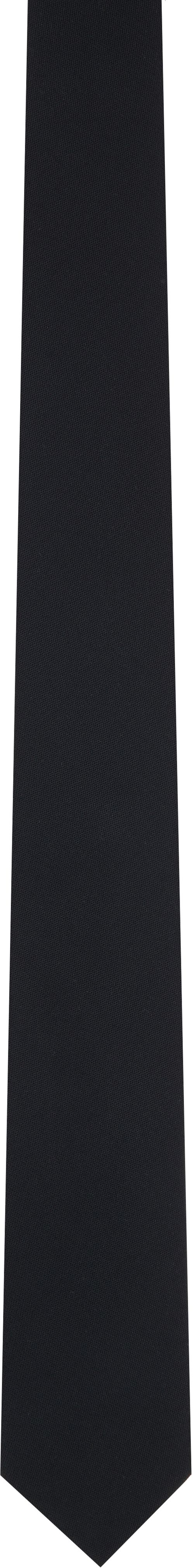 Black Virgin Wool Tie