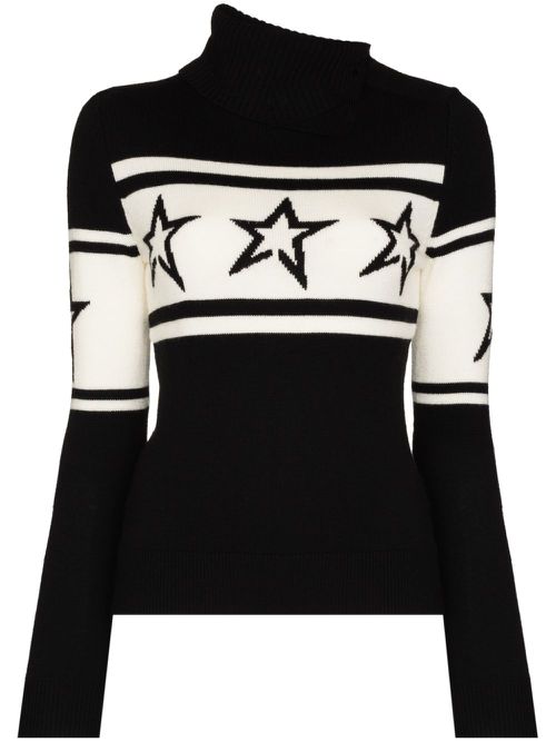 Chopper roll-neck ski jumper - Black