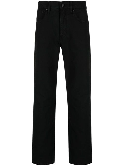 Logo-patch slim-cut jeans - Black