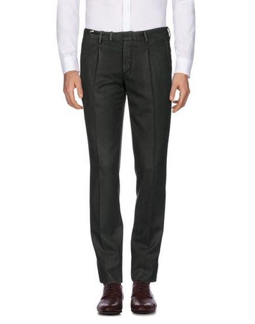 Man Pants Dark green Size 40 Wool