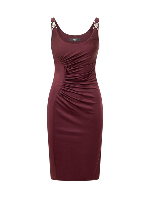 Elegant Midi Dress with Draped Detailing