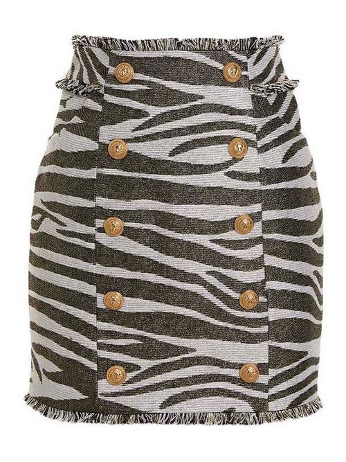 Lurex zebra skirt