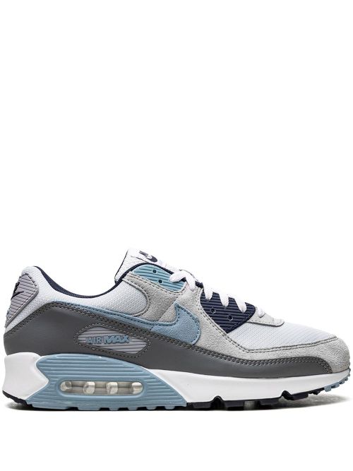 Air Max 90 "Pure Platinum Warm Blue" sneakers - PURE PLATINUM/OBSIDIAN/WOLF GREY/WARN BLUE