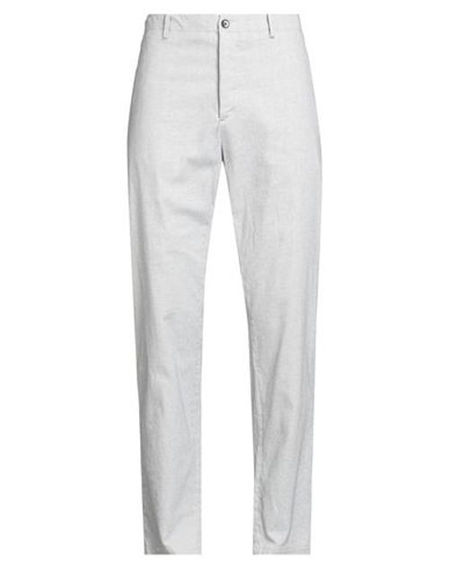 Man Pants Off white Size 32 Cotton, Elastane