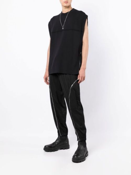 Crewneck sleeveless jumper