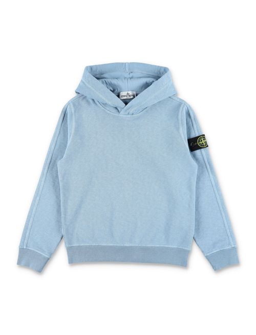 Junior MALFILÉ FLEECE 'OLD' EFFECT Regular-fit Hooded Raglan Sleeve Sweatshirt