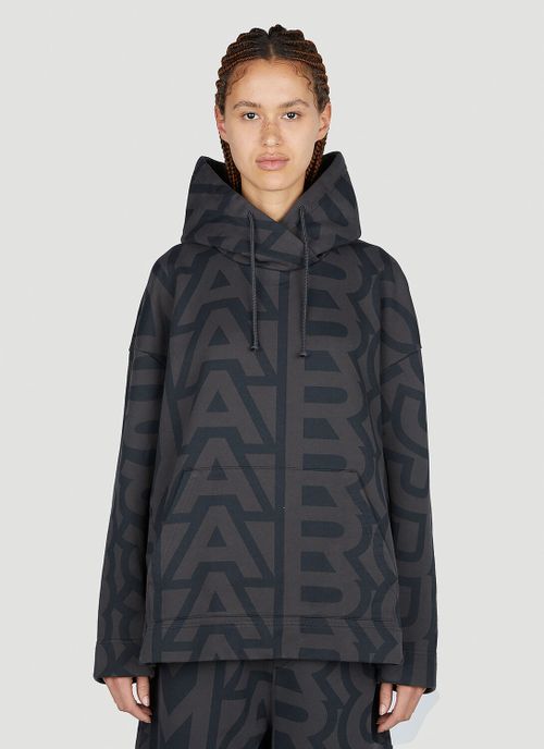 Monogram Oversized Hooded Sweatshirt