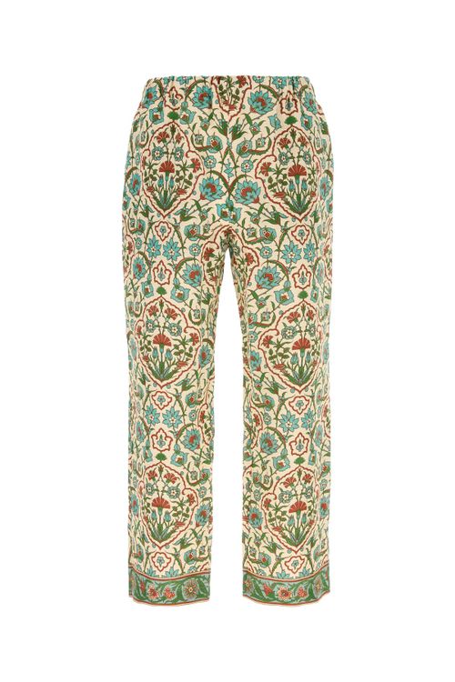 PANTAMOLLE Printed linen Sketes pant