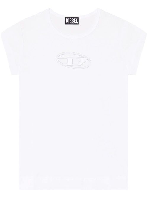 T-Angie cut-out logo T-shirt - White