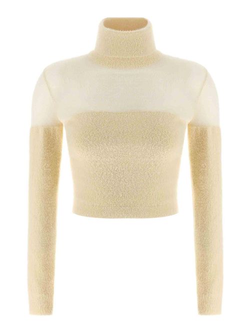 Brushed Insert Turtleneck Sweater