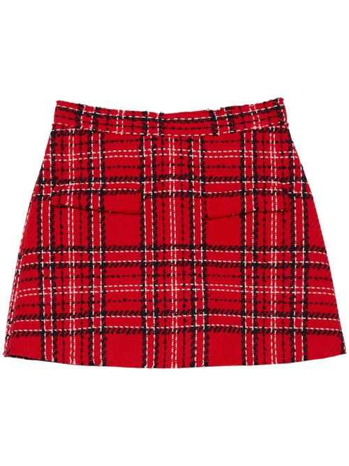 Check shorts - Red